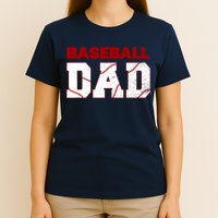 Baseball Dad Happy Fathers Days For Boy T-Shirt