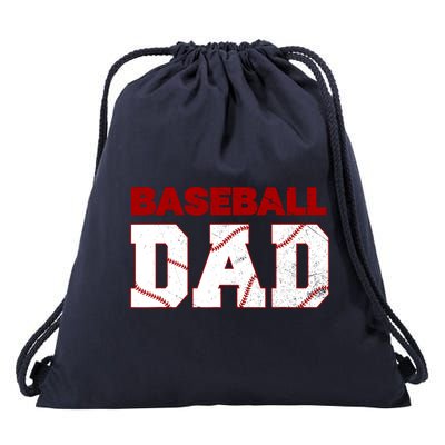 Baseball Dad Happy Fathers Days For Boy Drawstring Bag