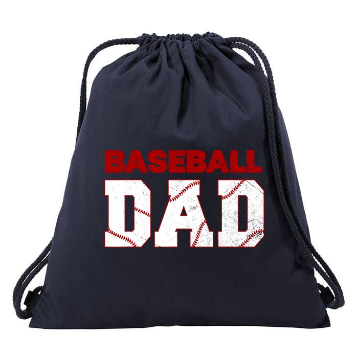Baseball Dad Happy Fathers Days For Boy Drawstring Bag