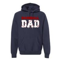 Baseball Dad Happy Fathers Days For Boy Premium Hoodie