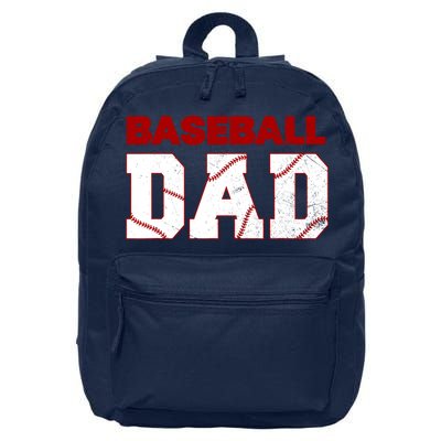 Baseball Dad Happy Fathers Days For Boy 16 in Basic Backpack