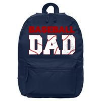 Baseball Dad Happy Fathers Days For Boy 16 in Basic Backpack