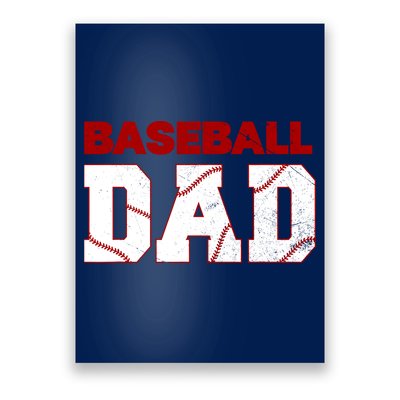 Baseball Dad Happy Fathers Days For Boy Poster