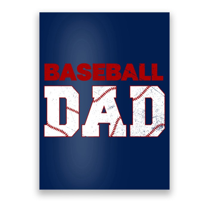 Baseball Dad Happy Fathers Days For Boy Poster