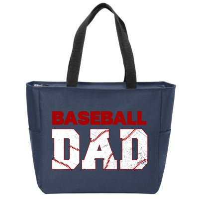 Baseball Dad Happy Fathers Days For Boy Zip Tote Bag