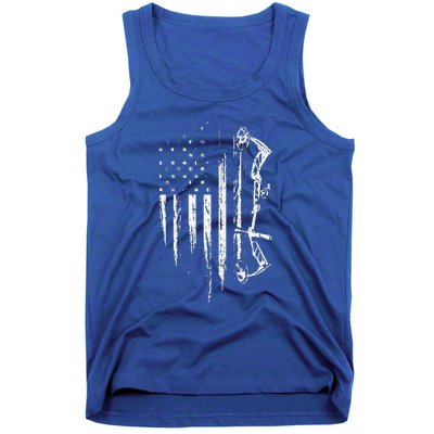 Bow Deer Hunting American Flag Gift For Bow Hunting Tank Top