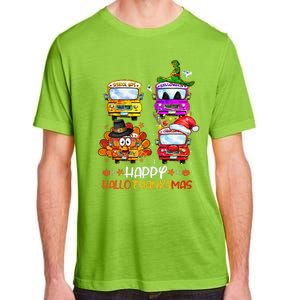 Bus Driver Happy HalloThanksMas Thanksgiving Christmas Adult ChromaSoft Performance T-Shirt