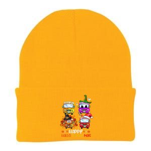 Bus Driver Happy HalloThanksMas Thanksgiving Christmas Knit Cap Winter Beanie