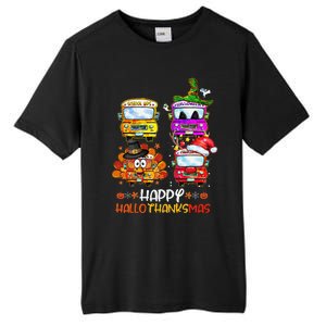 Bus Driver Happy HalloThanksMas Thanksgiving Christmas Tall Fusion ChromaSoft Performance T-Shirt