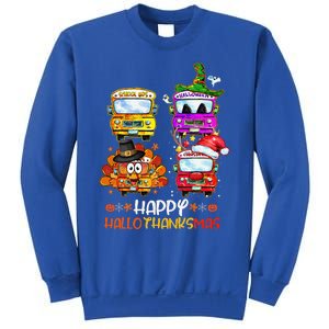 Bus Driver Happy HalloThanksMas Thanksgiving Christmas Sweatshirt