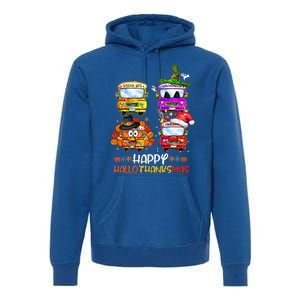 Bus Driver Happy HalloThanksMas Thanksgiving Christmas Premium Hoodie