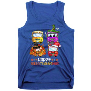 Bus Driver Happy HalloThanksMas Thanksgiving Christmas Tank Top