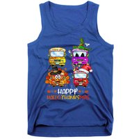 Bus Driver Happy HalloThanksMas Thanksgiving Christmas Tank Top