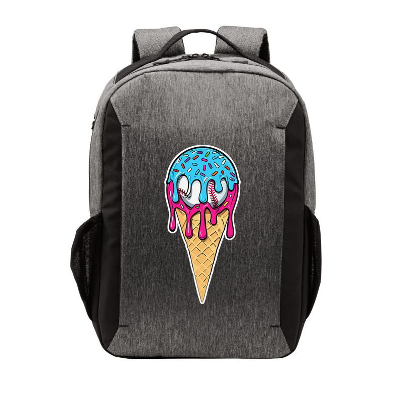 Baseball Drip Home Plate Ice Cream Sport Players  Fans Vector Backpack