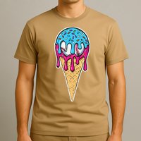 Baseball Drip Home Plate Ice Cream Sport Players  Fans T-Shirt