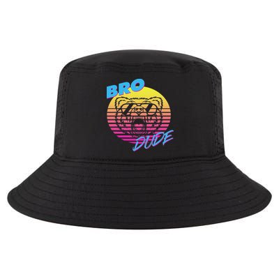 Bro Dude High Energy Retro Wave Frat Party Animal 80s Jock Cool Comfort Performance Bucket Hat