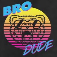 Bro Dude High Energy Retro Wave Frat Party Animal 80s Jock Adult Drive Performance Visor