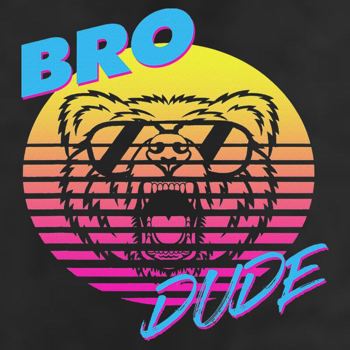 Bro Dude High Energy Retro Wave Frat Party Animal 80s Jock Adult Drive Performance Visor