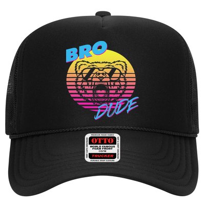 Bro Dude High Energy Retro Wave Frat Party Animal 80s Jock Trucker Hat
