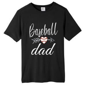 Baseball Dad Heart For Baseball Lovers Funny Gift Tall Fusion ChromaSoft Performance T-Shirt