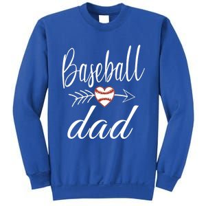 Baseball Dad Heart For Baseball Lovers Funny Gift Sweatshirt