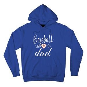 Baseball Dad Heart For Baseball Lovers Funny Gift Tall Hoodie