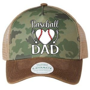 Baseball Dad Heart Sports Player Lover Coach Graphic Gift Legacy Tie Dye Trucker Hat