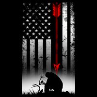 Bow Deer Hunting American Flag Gift For Bow Hunting Gift Bucket Hat