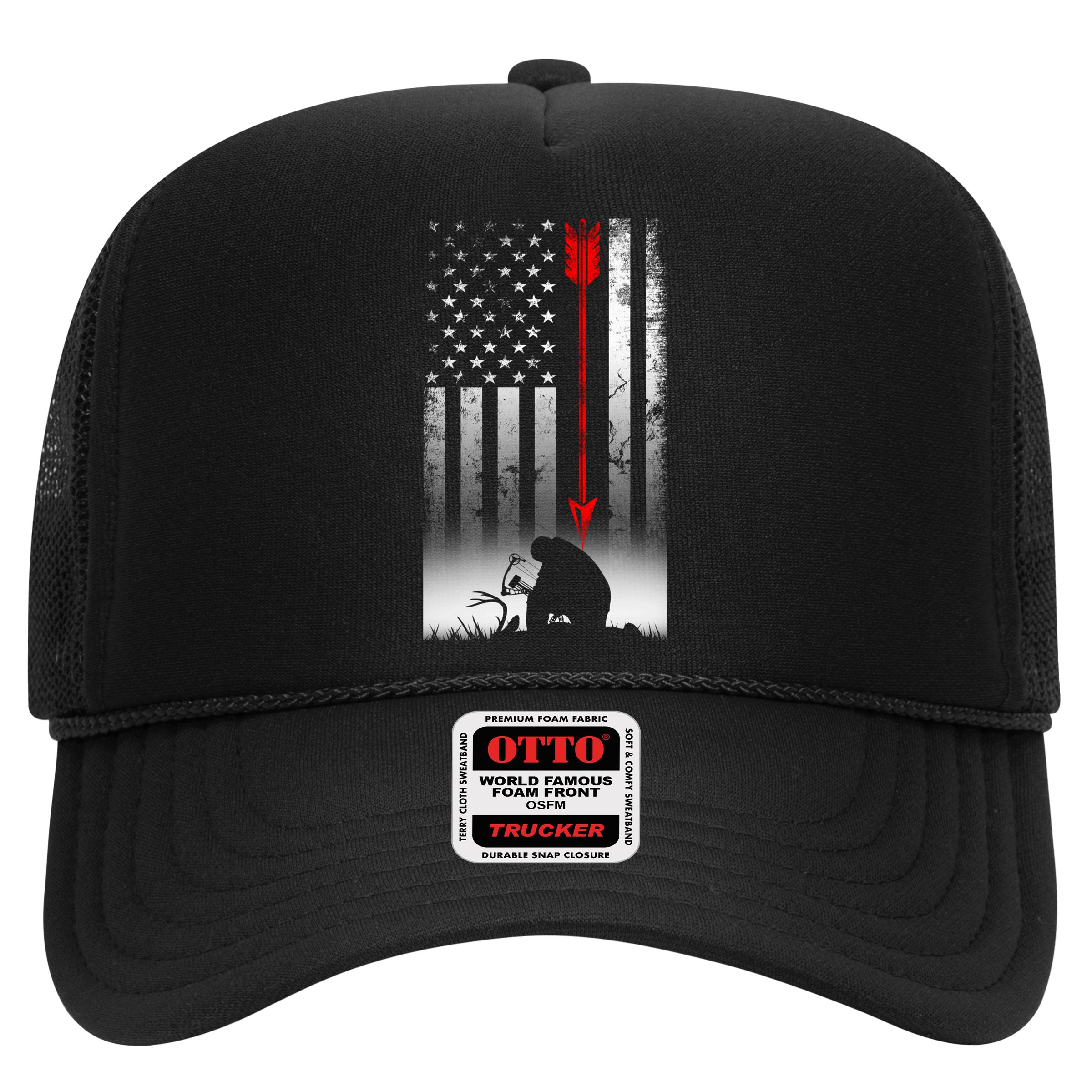 Bow Deer Hunting American Flag Gift For Bow Hunting Gift Hat