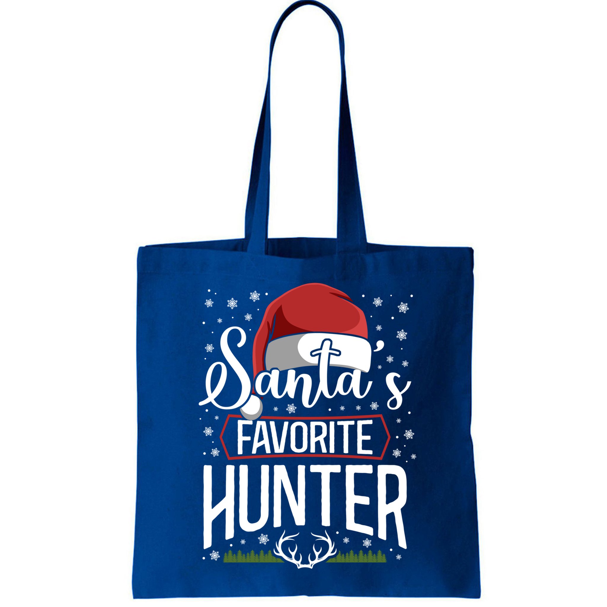 Buck Deer Hunting Hunter Christmas Vintage Santa's Favorite Gift Bag