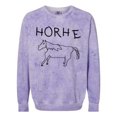 Badly Drawn Horse Colorblast Crewneck Sweatshirt