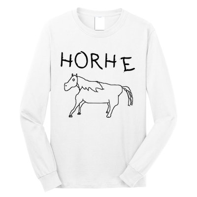 Badly Drawn Horse Long Sleeve Shirt