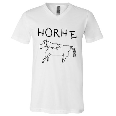 Badly Drawn Horse V-Neck T-Shirt