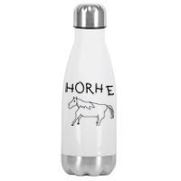 Badly Drawn Horse Stainless Steel Insulated Water Bottle