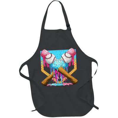 Baseball Drip Home Plate Ice Cream Sport Players  Fans Apron
