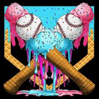Baseball Drip Home Plate Ice Cream Sport Players  Fans Bucket Hat