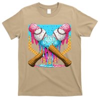 Baseball Drip Home Plate Ice Cream Sport Players  Fans T-Shirt