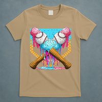 Baseball Drip Home Plate Ice Cream Sport Players  Fans T-Shirt