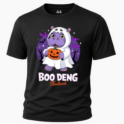 Boo Deng Halloween Costume Cute Baby Hippo Moo Deng Funny Performance Shirt