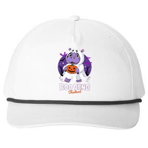 Boo Deng Halloween Costume Cute Baby Hippo Moo Deng Funny Snapback Five-Panel Rope Hat