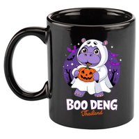 Boo Deng Halloween Costume Cute Baby Hippo Moo Deng Funny 11oz C Handle Ceramic Mug