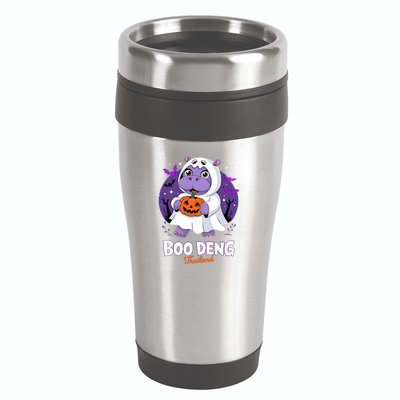 Boo Deng Halloween Costume Cute Baby Hippo Moo Deng Funny 16oz Travel Tumbler