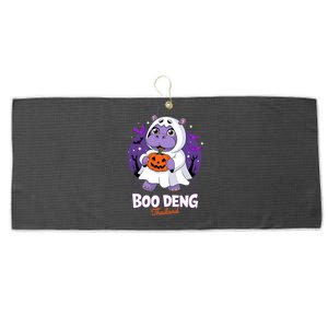 Boo Deng Halloween Costume Cute Baby Hippo Moo Deng Funny Large Microfiber Waffle Golf Towel