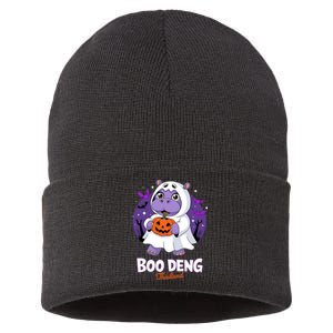 Boo Deng Halloween Costume Cute Baby Hippo Moo Deng Funny Sustainable Knit Beanie