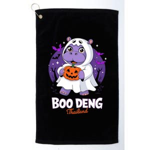 Boo Deng Halloween Costume Cute Baby Hippo Moo Deng Funny Platinum Collection Golf Towel