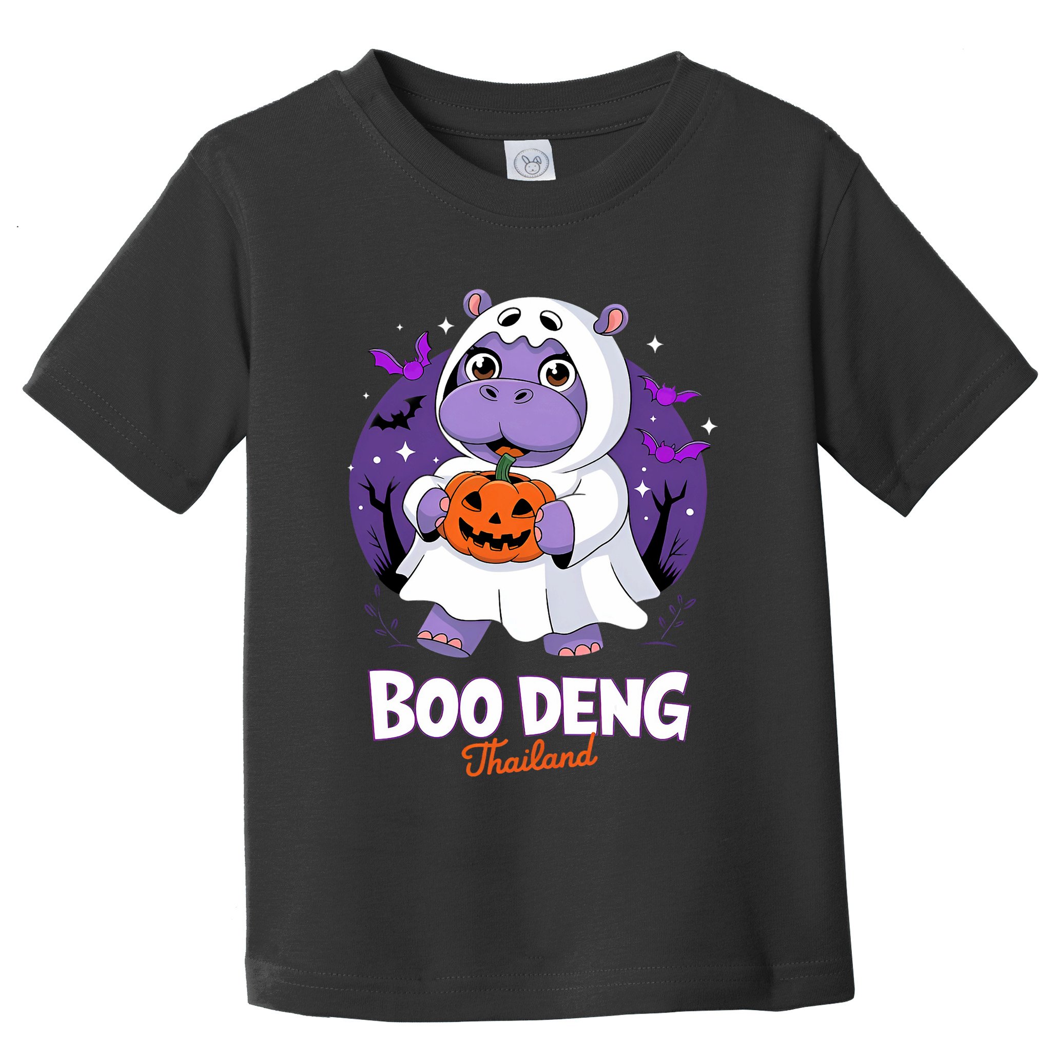 Boo Deng Halloween Costume Cute Baby Hippo Moo Deng Funny Toddler T-Shirt