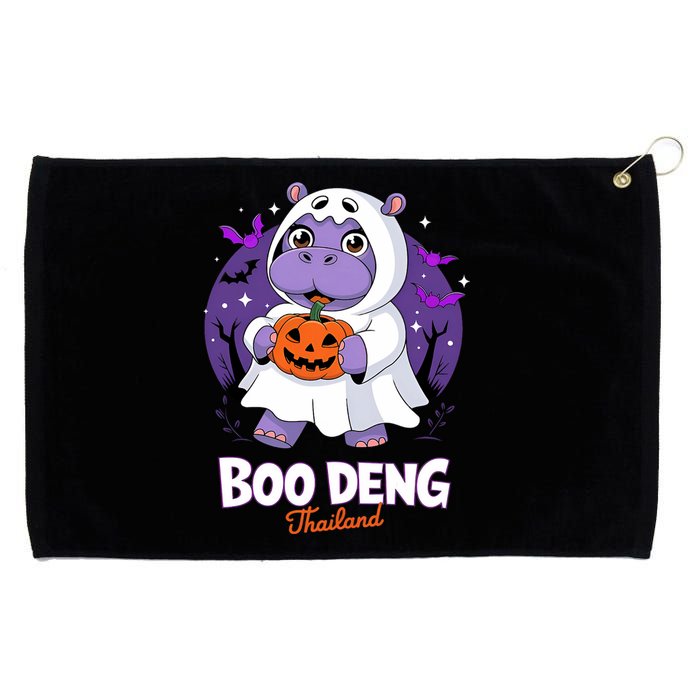 Boo Deng Halloween Costume Cute Baby Hippo Moo Deng Funny Grommeted Golf Towel