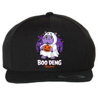 Boo Deng Halloween Costume Cute Baby Hippo Moo Deng Funny Wool Snapback Cap