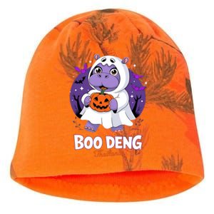 Boo Deng Halloween Costume Cute Baby Hippo Moo Deng Funny Kati - Camo Knit Beanie