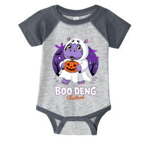 Boo Deng Halloween Costume Cute Baby Hippo Moo Deng Funny Infant Baby Jersey Bodysuit